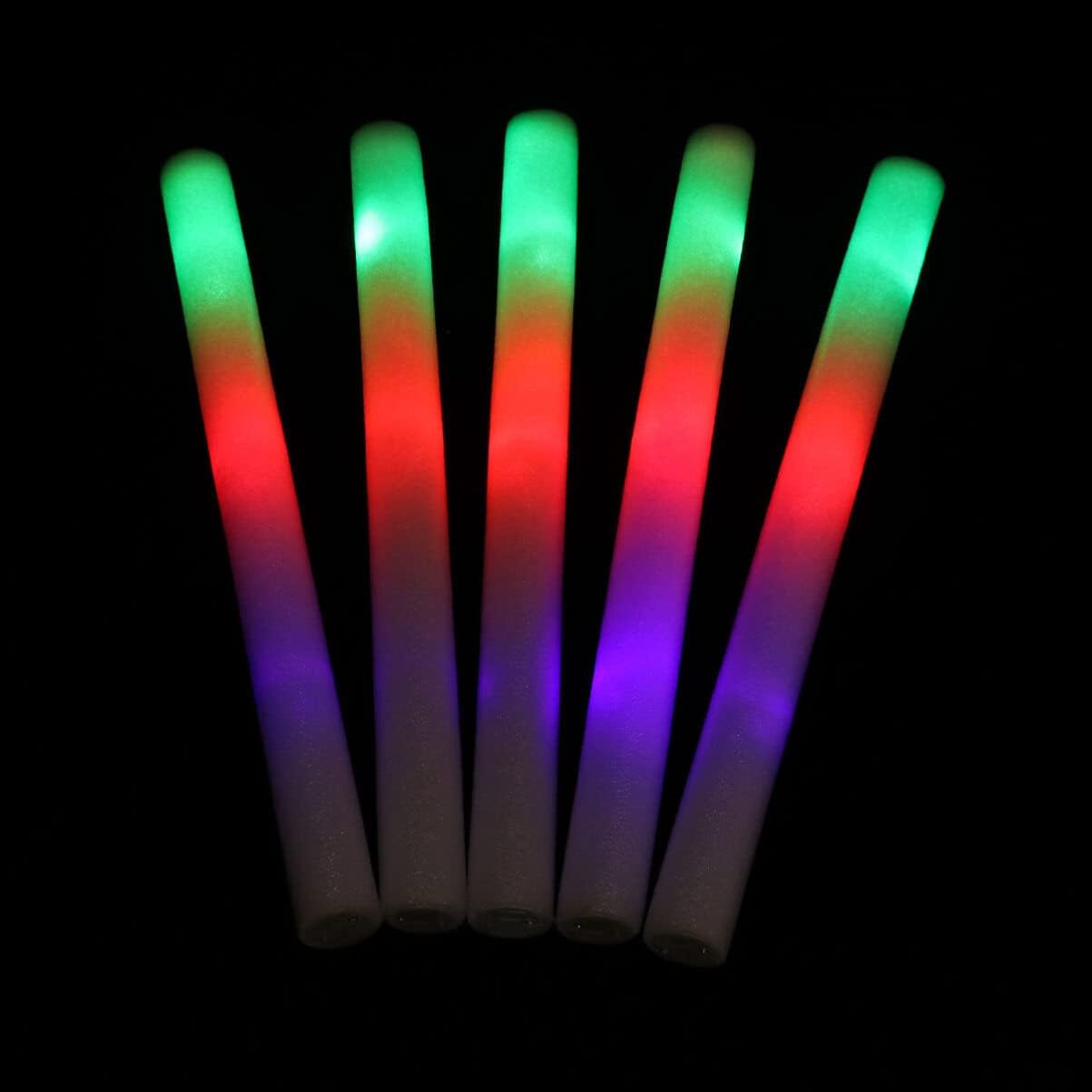 Lot de 20 Bâtons en Mousse LED Multicolores 48 cm - Illuminez Votre Fête