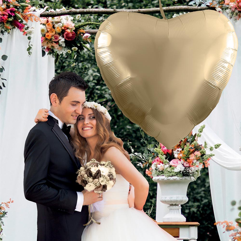 Ballon Cœur Géant Mariage - Symbole d'Amour pour Votre Jour Spécial