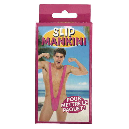 Slip Mankini Rose - Taille Unique