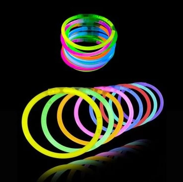 Lot de 100 Bracelets Lumineux LED Multicolores